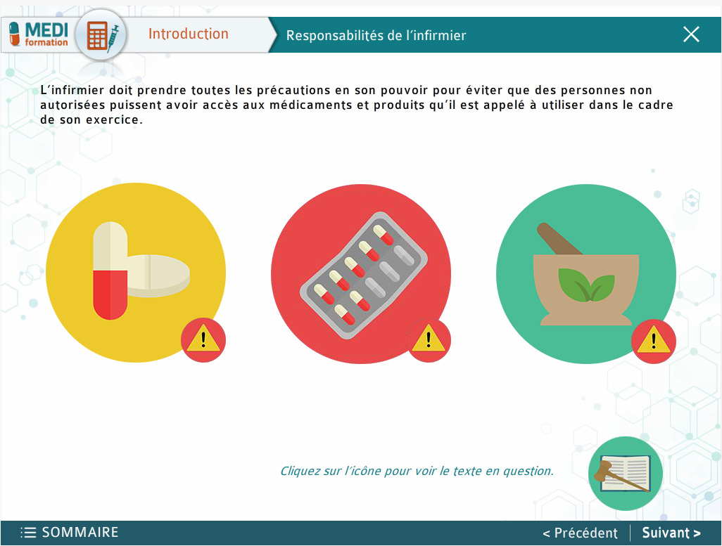 Page de cours sur les responsabilités de l’infirmier